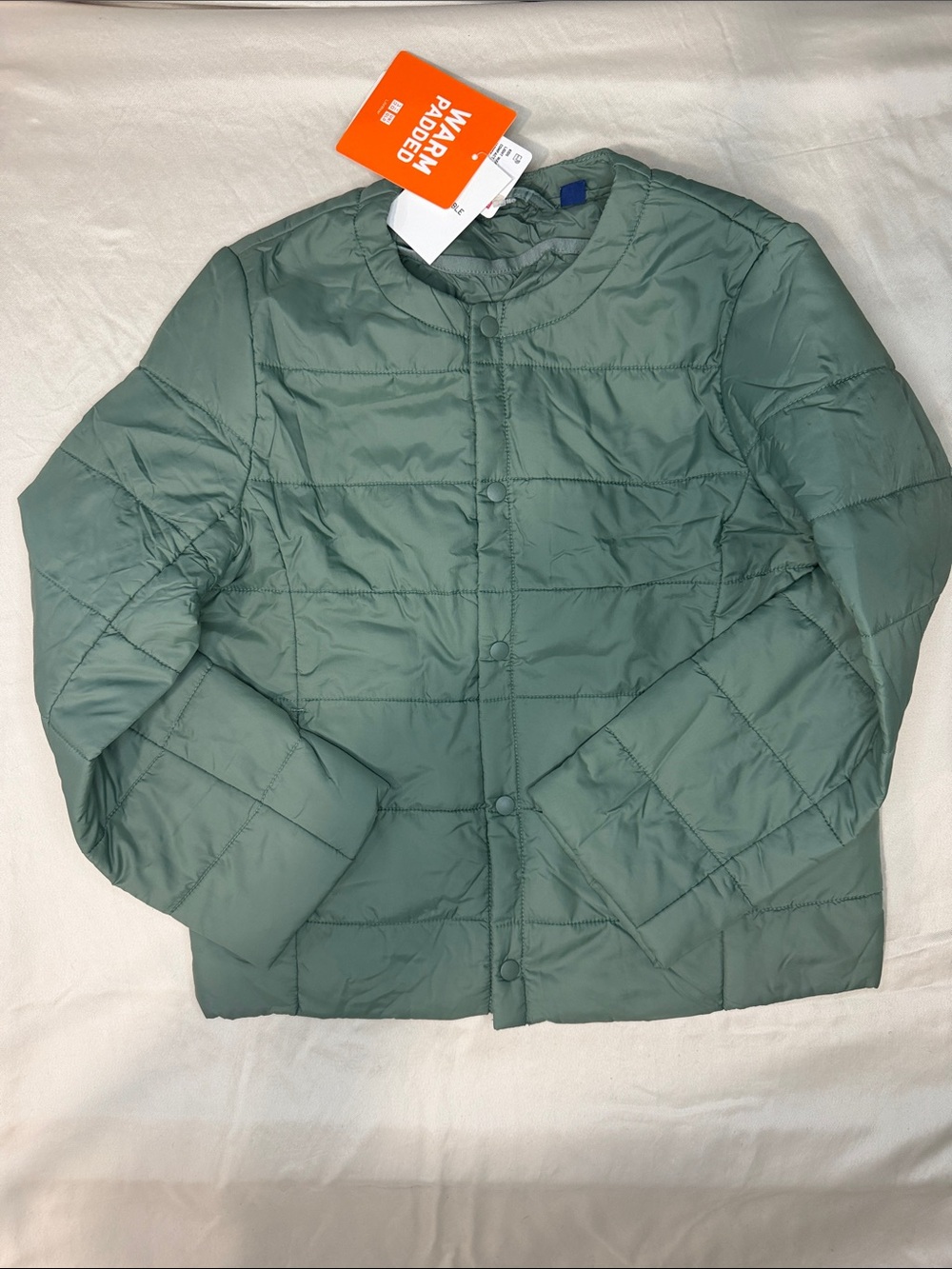 Uniqlo Kids Light Warm Padded Jacket in Green